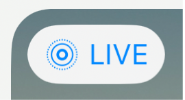 The Live Photo badge.