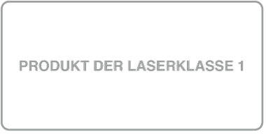 Etikett für Produkt der Laserklasse 1