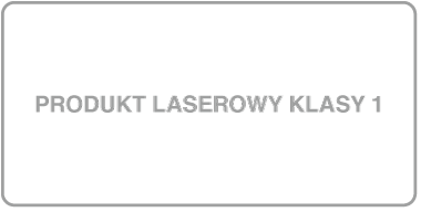 Etykieta produktu laserowego klasy 1.
