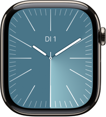 Das Zifferblatt „Solar Analog“ mit dem Datum oben in der Mitte und darunter eine Komplikation „Nachrichten“.