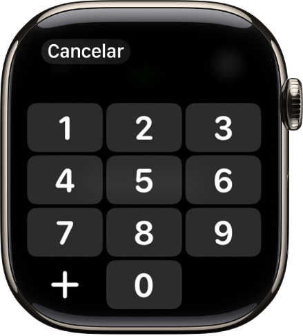 Teclado no app Telefone.