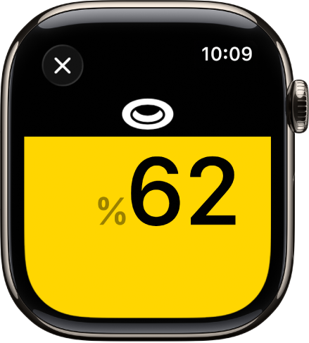 Parlaklığı %62 olarak ayarlanmış bir aydınlatma aksesuarı için denetim.