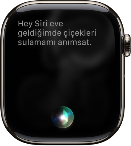 Siri ekranı, bir anımsatıcı ayarlama isteğini gösteriyor.