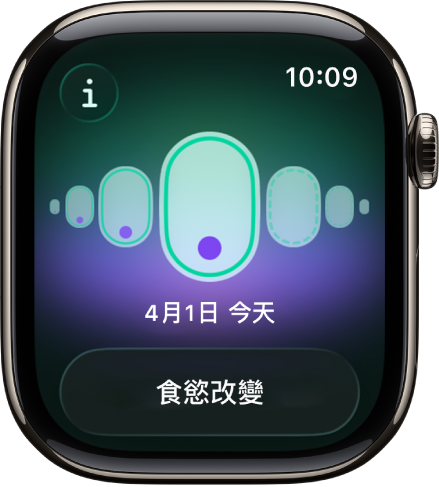 「經期追蹤」畫面。
