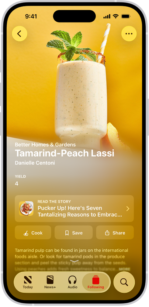 Рецепт в Apple News+.