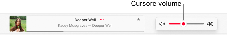Cursore del volume.