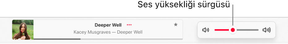 Ses yüksekliği sürgüsü.