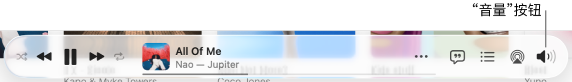音量按钮。