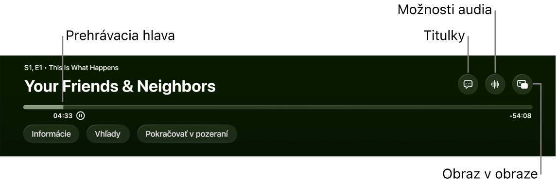 Ovládacie prvky prehrávania