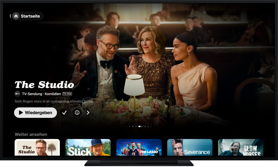 Die Apple&nbsp;TV&nbsp;App auf einem TV-Gerät