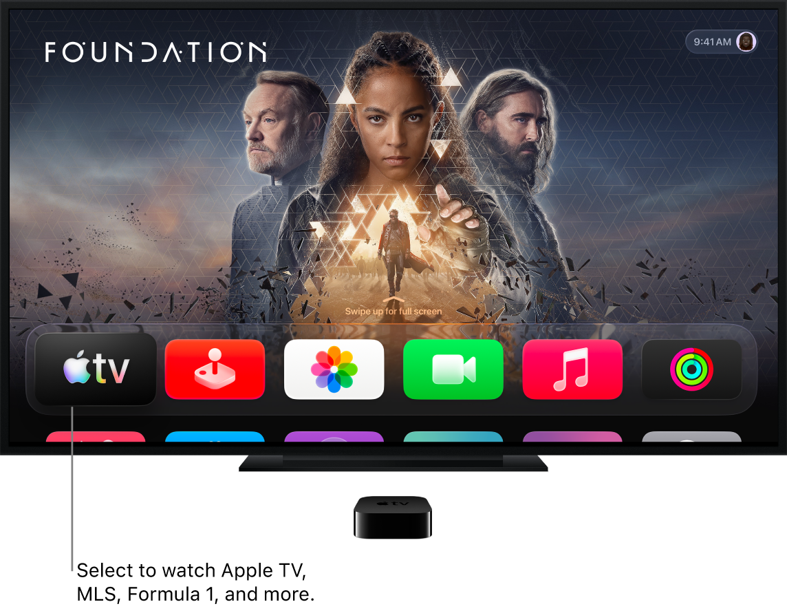 Apple TV app on home screen