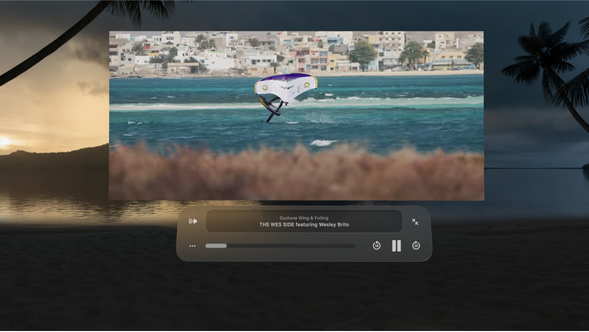 فيديو على الويب يتم تشغيله في بيئة.