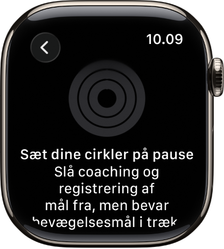 Skærmen Sæt dine cirkler på pause.