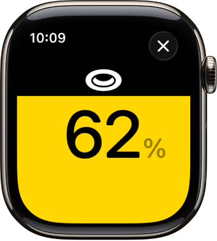 פקד עבור אביזר תאורה עם בהירות המוגדרת ל-62%.