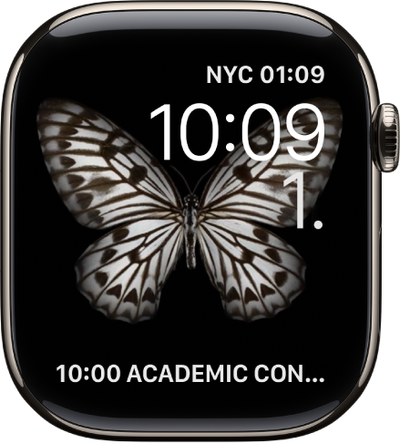 Brojčanik sata Animirani koji prikazuje meduzu. Možete odabrati koji je objekt animiran i dodati nekoliko dodataka. Dodatak Brojač nalazi se gore desno, vrijeme i datum su ispod, a dodatak Štoperica nalazi se na dnu.