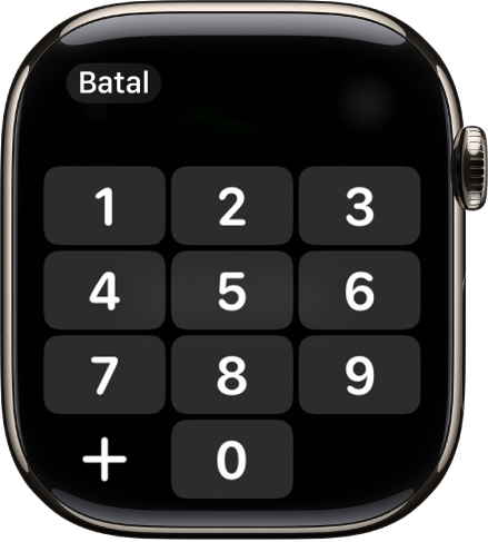 Keypad di app Telepon.