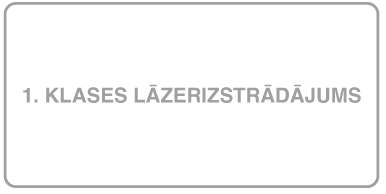 1. klases lāzera izstrādājuma simbols