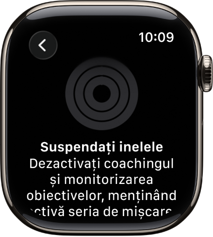 Ecranul Suspendați inelele.