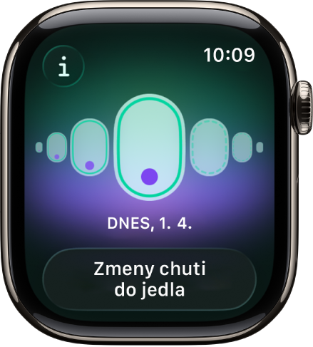Obrazovka Sledovanie cyklu.