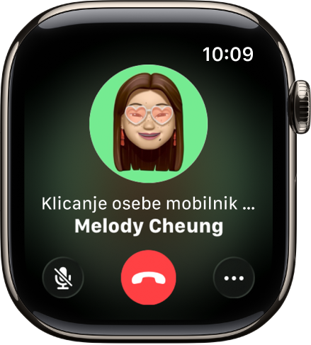Aplikacija Telefon prikazuje možnosti klica. Gumb Odgovori v iPhonu je na vrhu, predlagani odgovor pa spodaj.