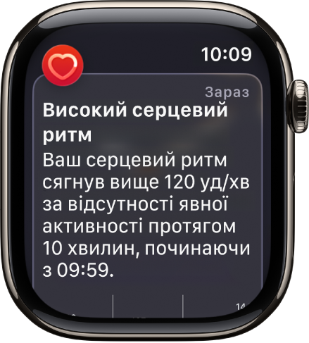 Оповістка про високий серцевий ритм.