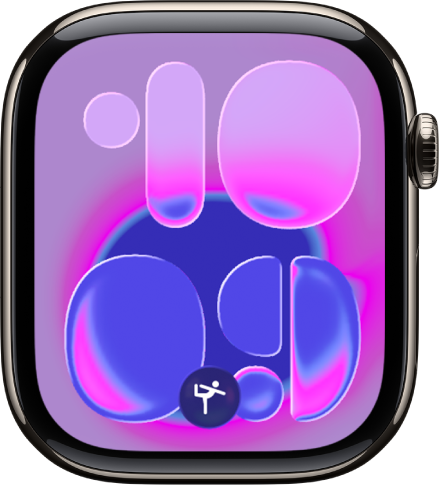 Mặt đồng hồ Apple Watch với gợi ý Ngăn xếp thông minh ở chính giữa dưới cùng.