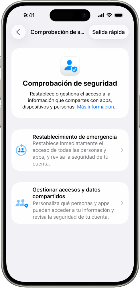 Un iPhone muestra la pantalla de comprobación de seguridad.