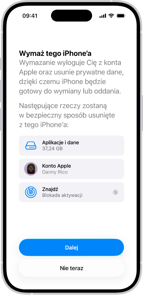 Ekran Wymaż tego iPhone’a.