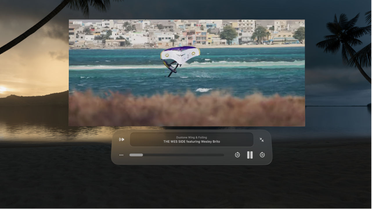 فيديو على الويب يتم تشغيله في بيئة.