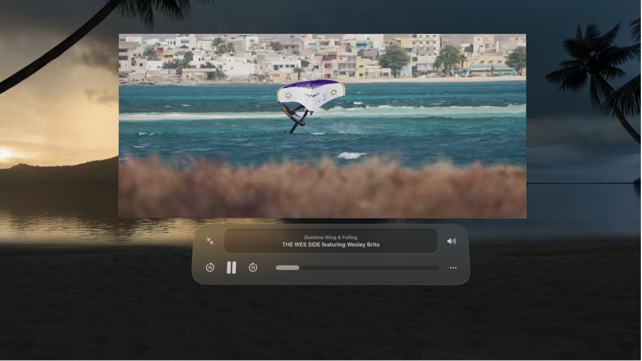 Lecture d’une vidéo web au sein d’un environnement.