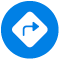le bouton Itinéraire