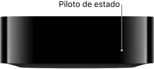 Apple TV con indicador luminoso de estado