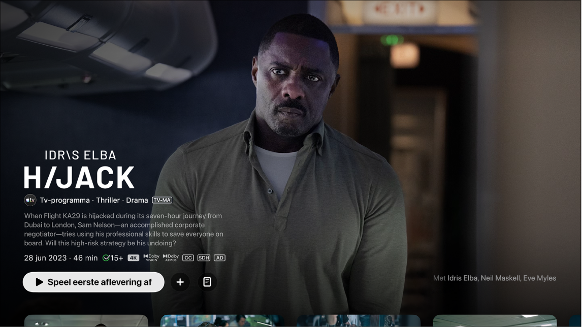 Scherm met informatie over tv-programma's