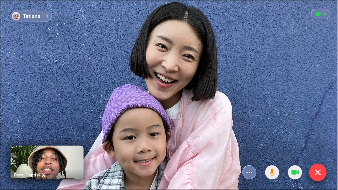 App FaceTime na tela da Apple TV