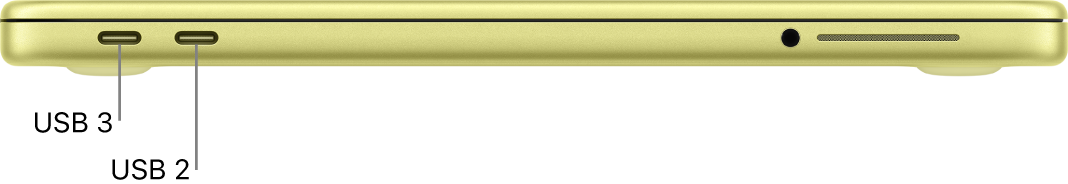 היציאות ב-MacBook Neo.