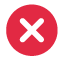 赤色の「x」