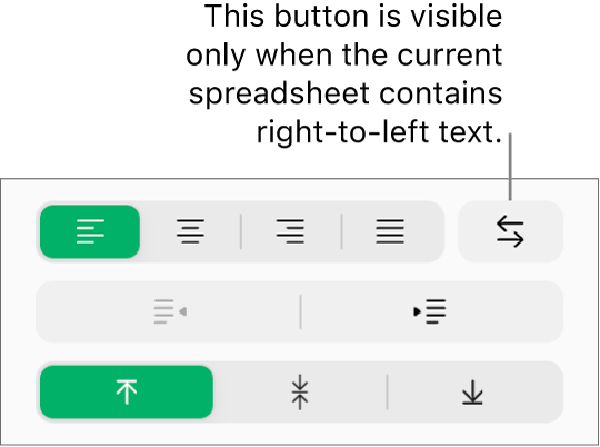 The Text Direction button in the Format sidebar.