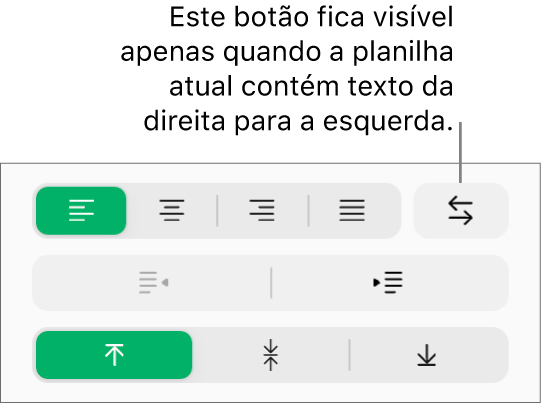 O botão Direção do texto na barra lateral Formatar.