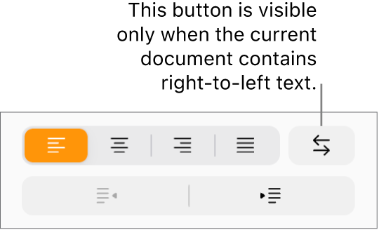 The Text Direction button in the Format sidebar.