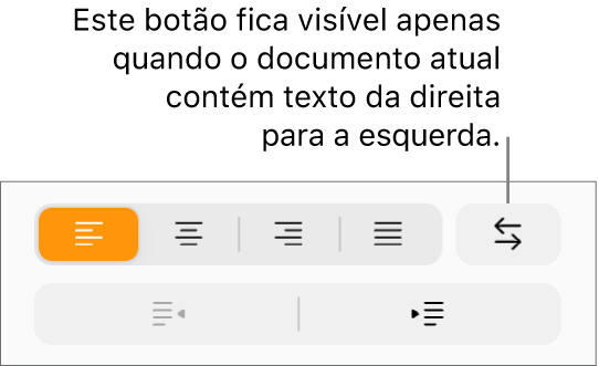 O botão Direção do texto na barra lateral Formatar.