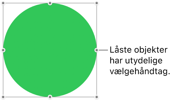 Et låst objekt med utydelige vælgehåndtag.
