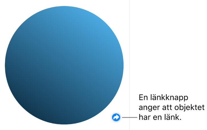 En länkknapp på en form.