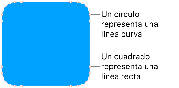 Una figura con puntos editables.