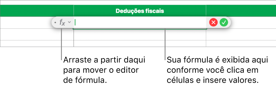 Editor de Fórmula.