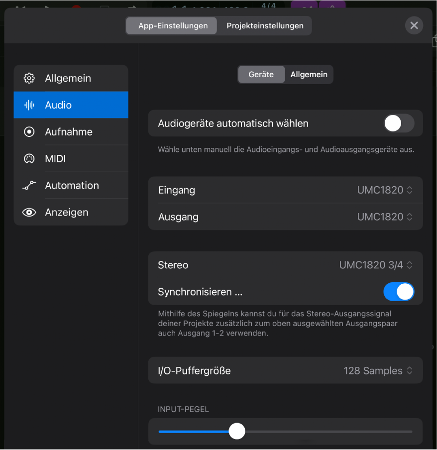 Abbildung. Mehrkanal-Audiogerät.