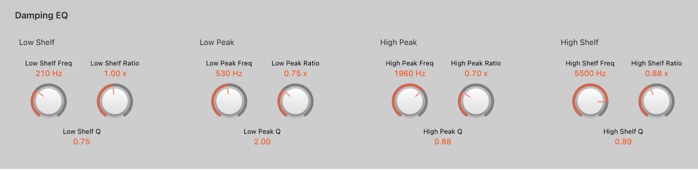 Abbildung. Damping-EQ von ChromaVerb
