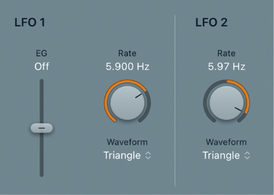 Abbildung. LFO-Parameter des ES2.