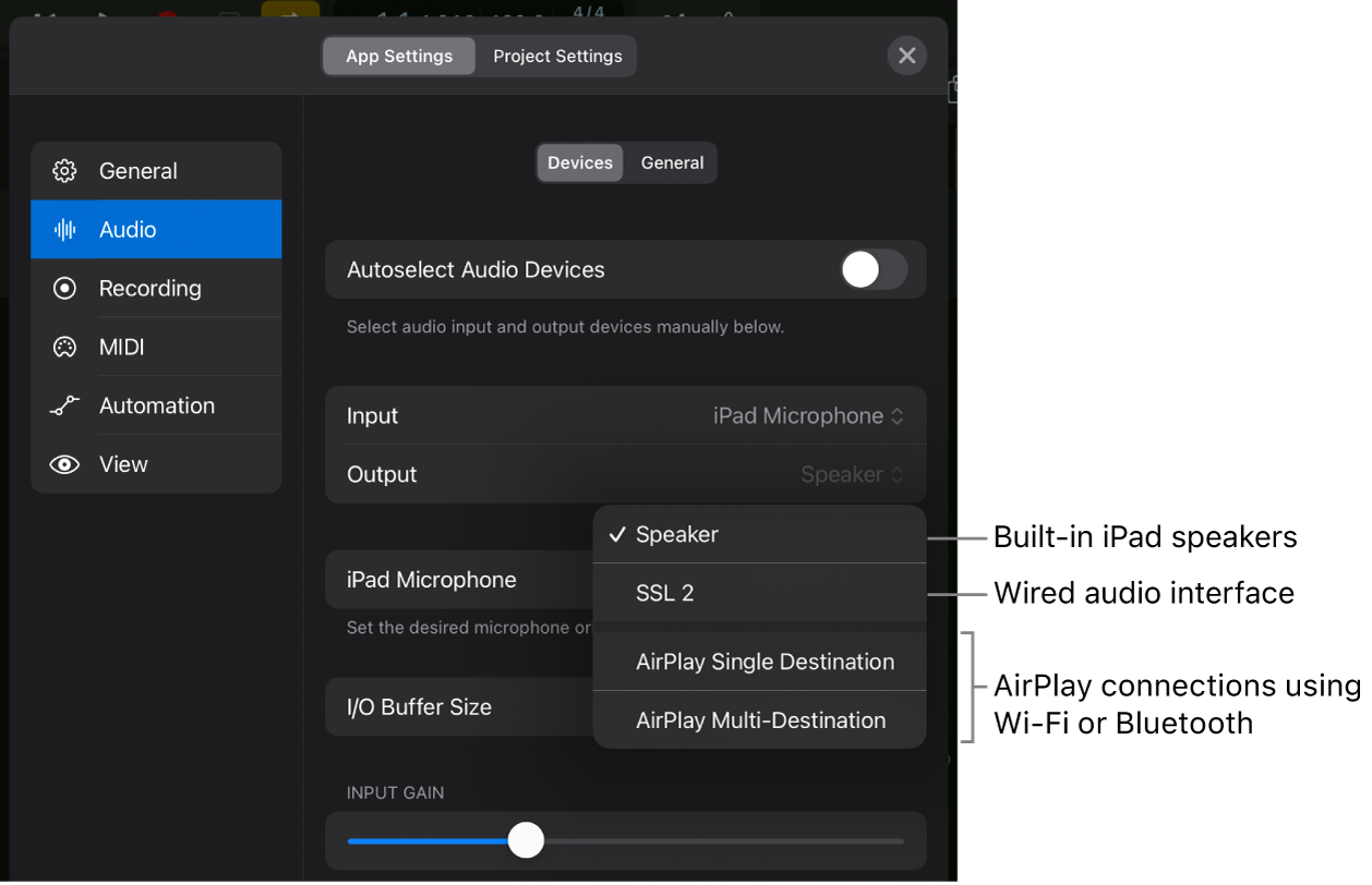 Figure. AirPlay dialog.