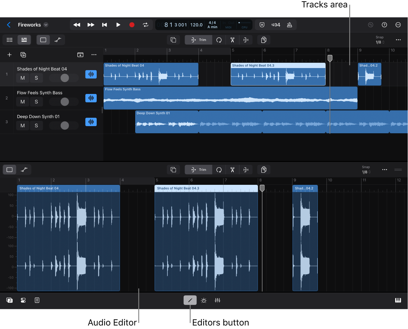 Figure. Audio Editor.