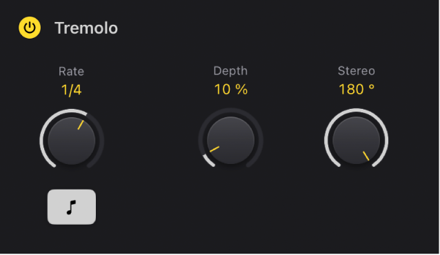 Figure. Vintage Electric Piano Tremolo parameters.